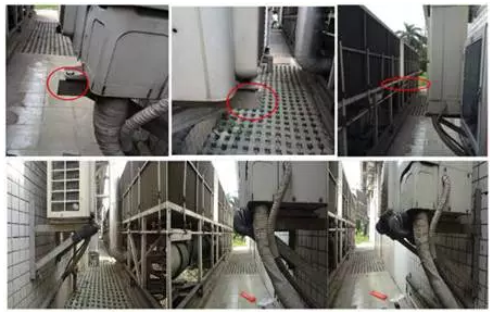 图4被保温棉隔离的铁架