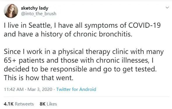 美国女子疫情求救帖 想做检测却很难怒爆粗口